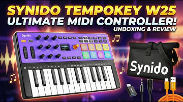 Synido TempoKEY W25 MIDI Keyboard Controller Wireless Bluetooth QUICK LOOK