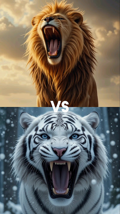 Lion VS Black Panther (leopard, hyena, jaguar, white tiger)