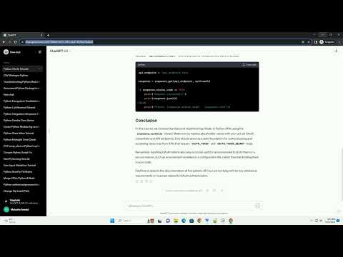 Python API s