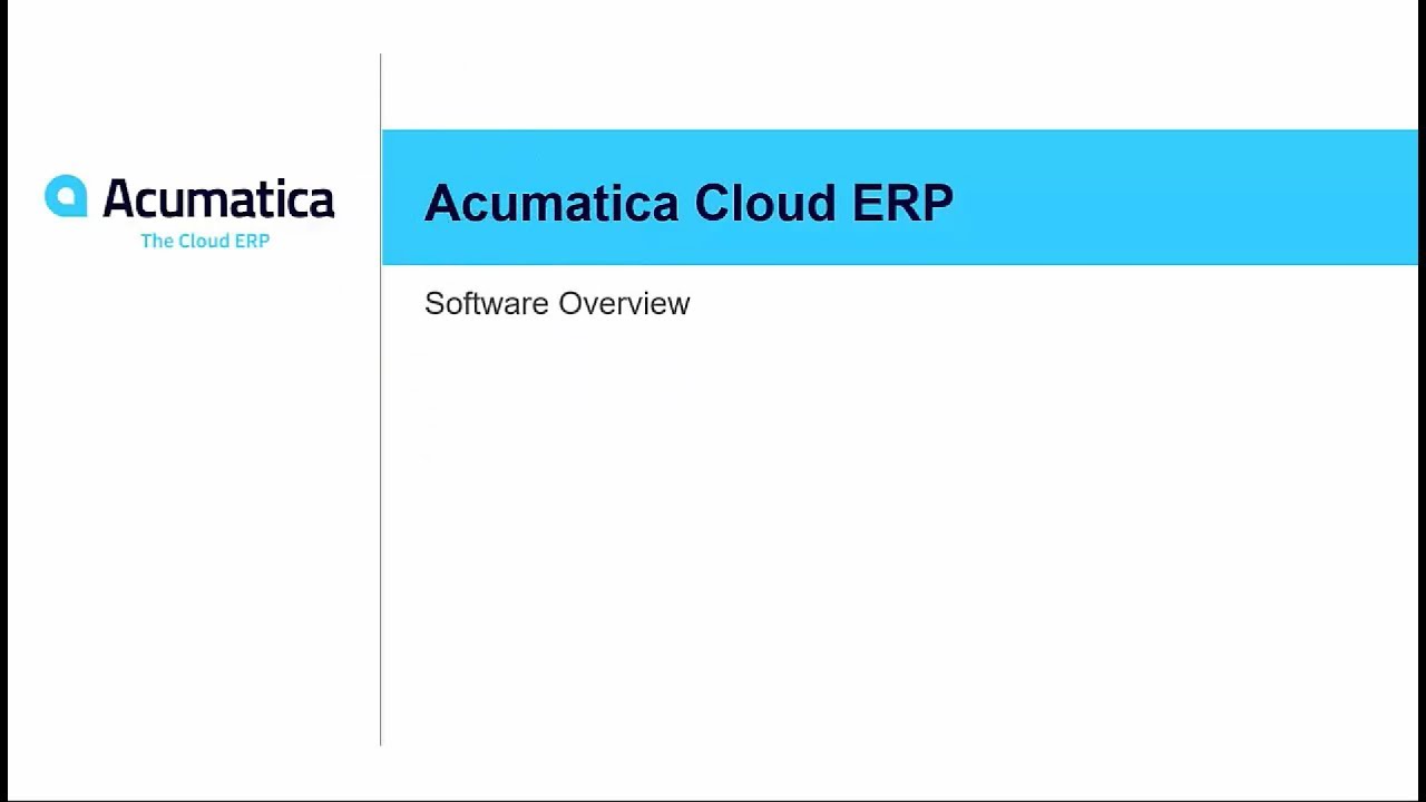 Acumatica Cloud Erp Advanced Edition Dynamic Tech Services