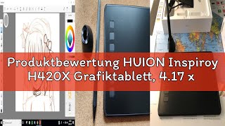 Produktbewertung HUION Inspiroy H420X Grafiktablett, 4.17 x 2.6 Zoll Zeichentablett, Pen Tablet mit