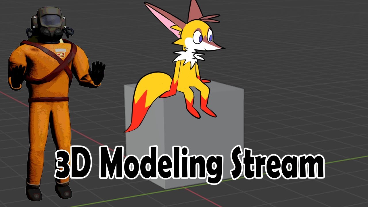 [Art Stream] 3D Modeling Lethal Company Cosmetics - YouTube