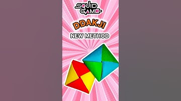 New Method 😱 DDAKJI Squid Game #shorts #artistrita24 #squidgame #ddakji #papercraft #diycrafts