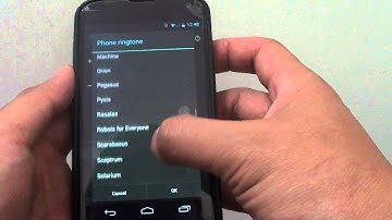Google Nexus 4: How to Change the Ringtone