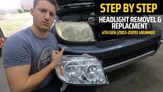 How to Remove and Replace 4th Gen (20032009) 4Runner Headlights