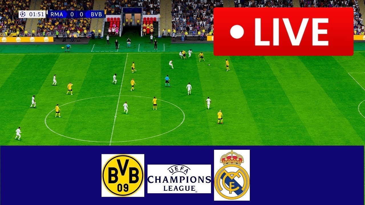 🔴LIVE : Real Madrid vs Borussia Dortmund | THE FINAL | Uefa Champions ...