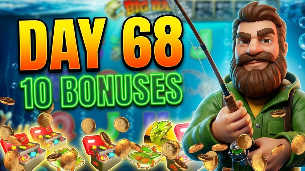 💥TURNING 10P INTO £1000 ON BIG BASS SLOTS💥DAY 68💥