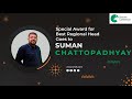 Congratulations to Mr. Suman Chattopadhyay for Winning Best Regional Head Award | SMIFS Limited