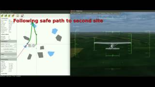 Enterprise: Risk-aware activity and path planning - UAV Scenario in Flightgear simulator