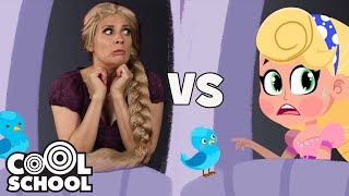 rapunzel live action vs cartoon full story ms booksy storytime for kids cool school