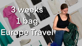 Packing 3 weeks into one backpack - Europe Travel: France, Spain, and Portugal - packing light