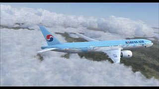 PMDG 777 with fs2crew Korean air 723 RKSI-RJBB on vatsim and liveatc,fsx,pdmg777,fs2crew