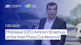 Mobileye CEO Amnon Shashua at the One Intel CES News Conference