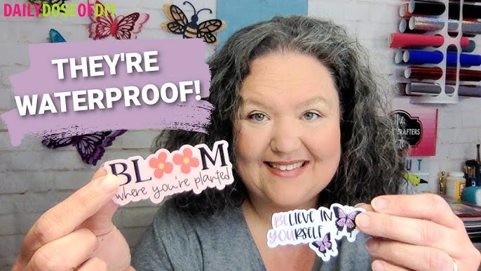 How to make holographic stickers with your Cricut and @Bleidruck print