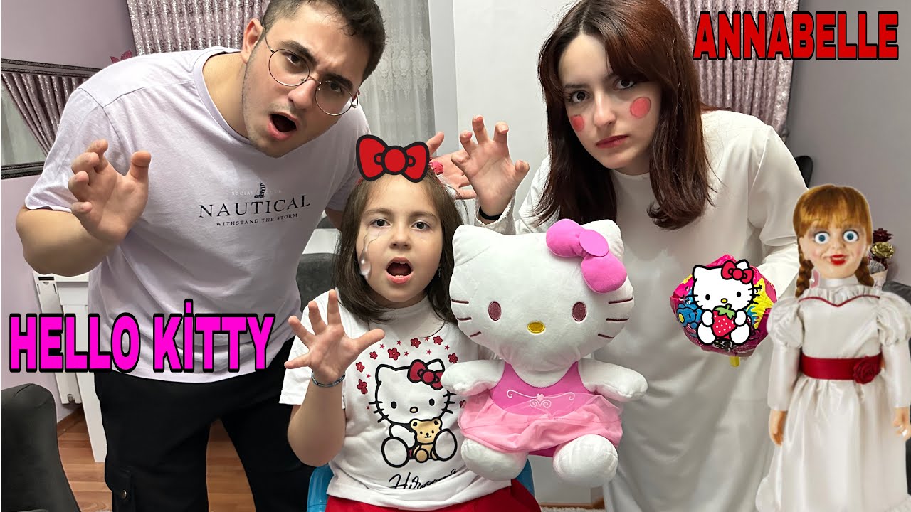 ZEYNEP ANNABELLE HİRANUR HELLO KİTTY DÖNÜŞTÜ/ماما جابت بيبي - جنى مقداد | طيور الجنة