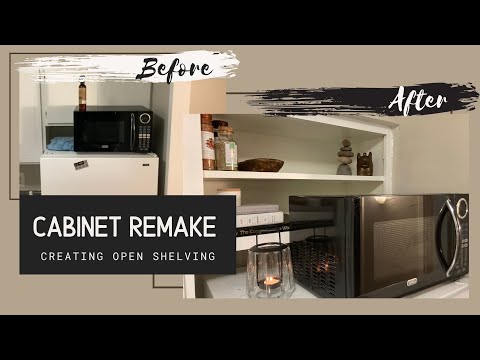 Rental Kitchen Cabinet Makeover! | Creating Open Shelving!