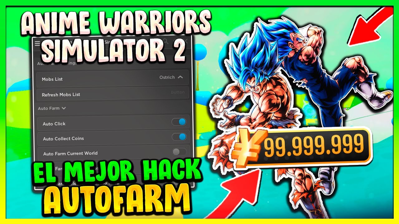 NEW] Anime Warriors Simulator 2 Script Hack GUI: Auto Farm