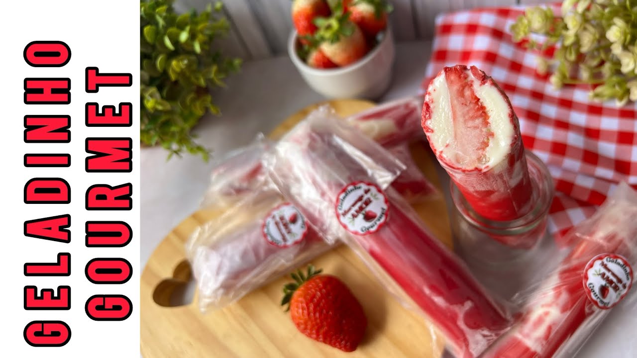 GELADINHO GOURMET MORANGO DO AMOR 🍓