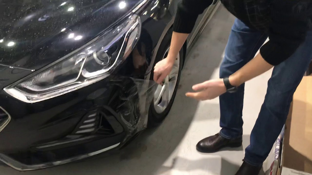 Авто пленка снимается вместе с краской! - Hyundai Sonata V (NF), 2 л, 2008 года