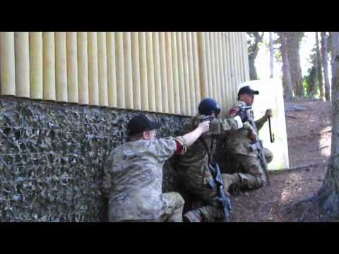 Airsoft Castle attack with Riot Shield