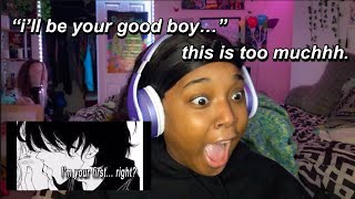 WHY IS HE SMACKING MY... | REACTING TO BOYFRIEND ASMR again...