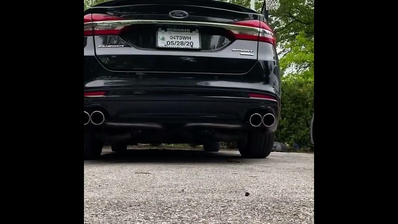 2017 Ford Fusion sport muffler delete YouTube