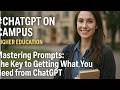 Mastering Prompts: The Key to Getting What You Need from ChatGPT
