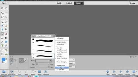 How to Install Brushes in Photoshop Elements