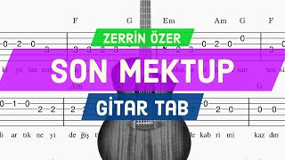 Zerrin Özer - Son Mektup - Gitar Tab Resimi
