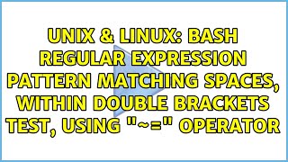 Bash regular expression pattern matching spaces, within double brackets test, using ~= operator