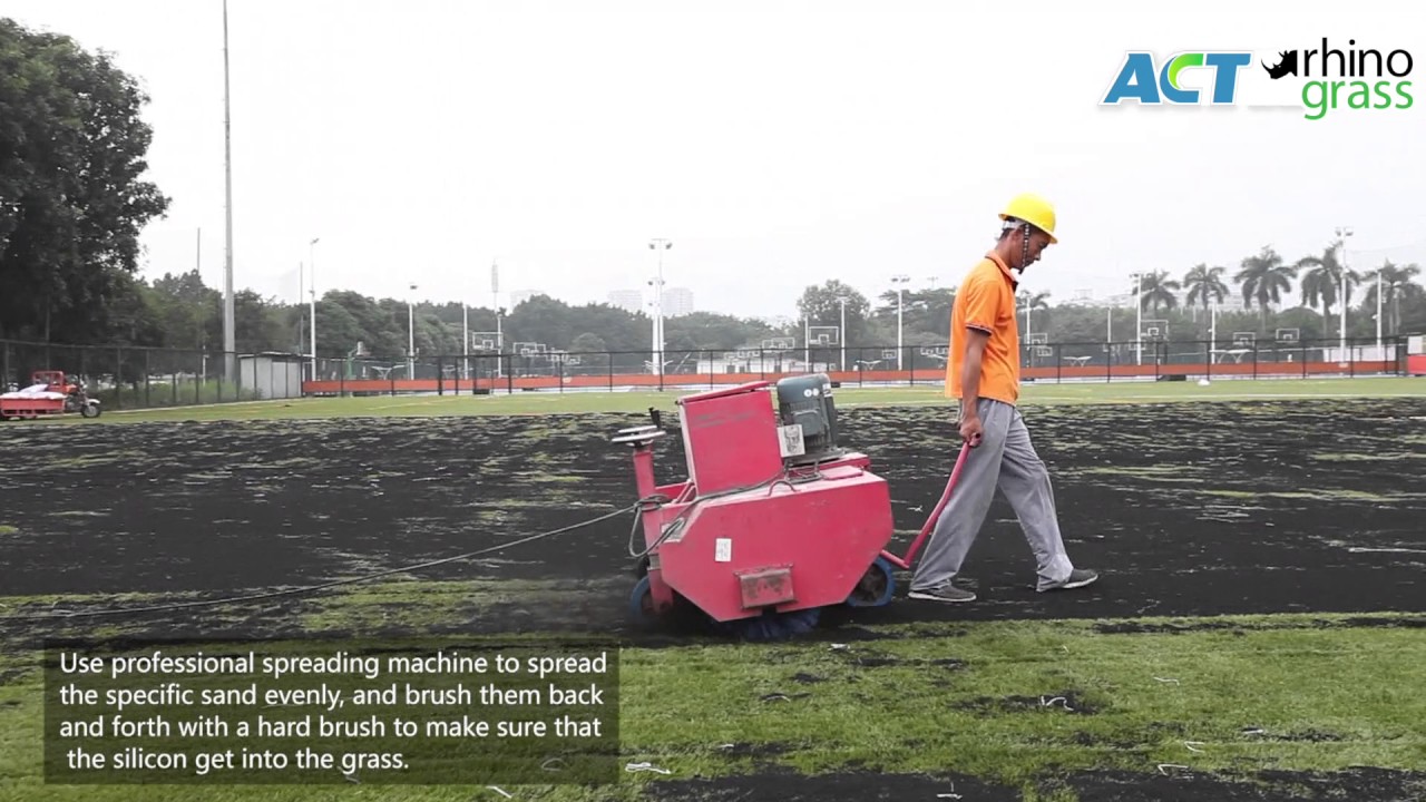 FIFA Certified Synthetic Grass Soccer Pitch Installation