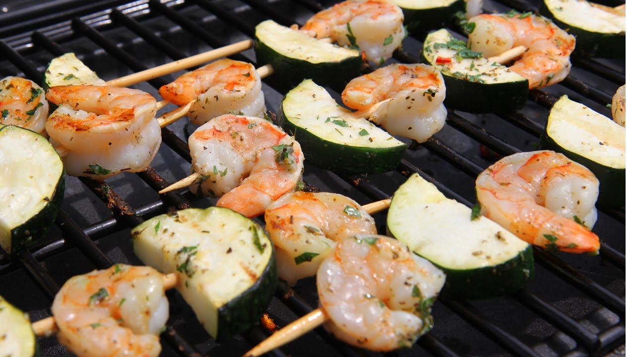 Shrimp Kebabs Recipe - Laura Vitale - Laura in the Kitchen Episode 431