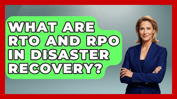 What Are RTO And RPO In Disaster Recovery? - Civil Engineering Explained