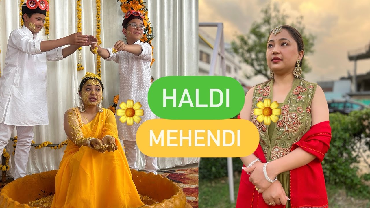 ||Part-2 || Meri Haldi aur Mehendi🌼🌼🌼|| Emotional moments 🥹🥲||
