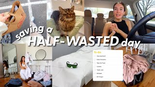 SAVING A HALF WASTED DAY 🫶🏻 *productivity, to-do lists, laundry, running errands, vet appointment*