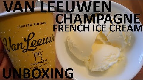 Unboxing Van Leeuwen Champagne Limited Edition French Ice Cream