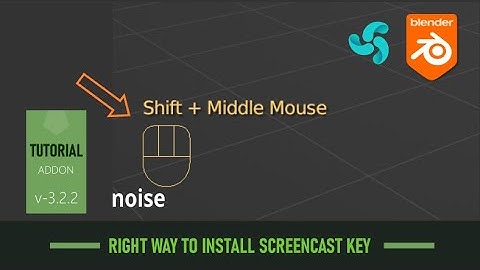 Blender Tutorial :right way to install screencast key in blender 3.2.2