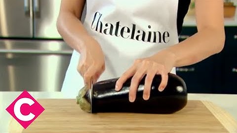 The best way to slice eggplant