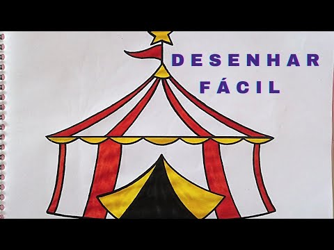 como desenhar um circo passo a passo. - YouTube