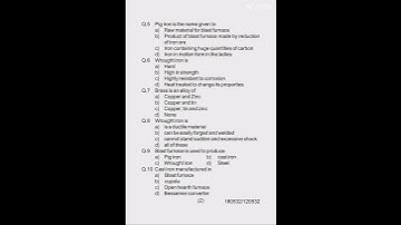 #HSBTE Diploma 3rd Semester Chemical Engg. Sample paper of Introduction to Engineering Materials