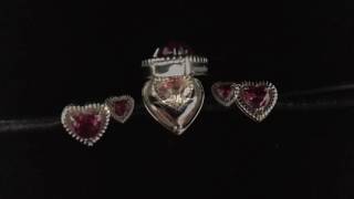 elegant heart shaped red cz inlaid leather women s bracelet(, 2016-08-16T03:06:52.000Z)
