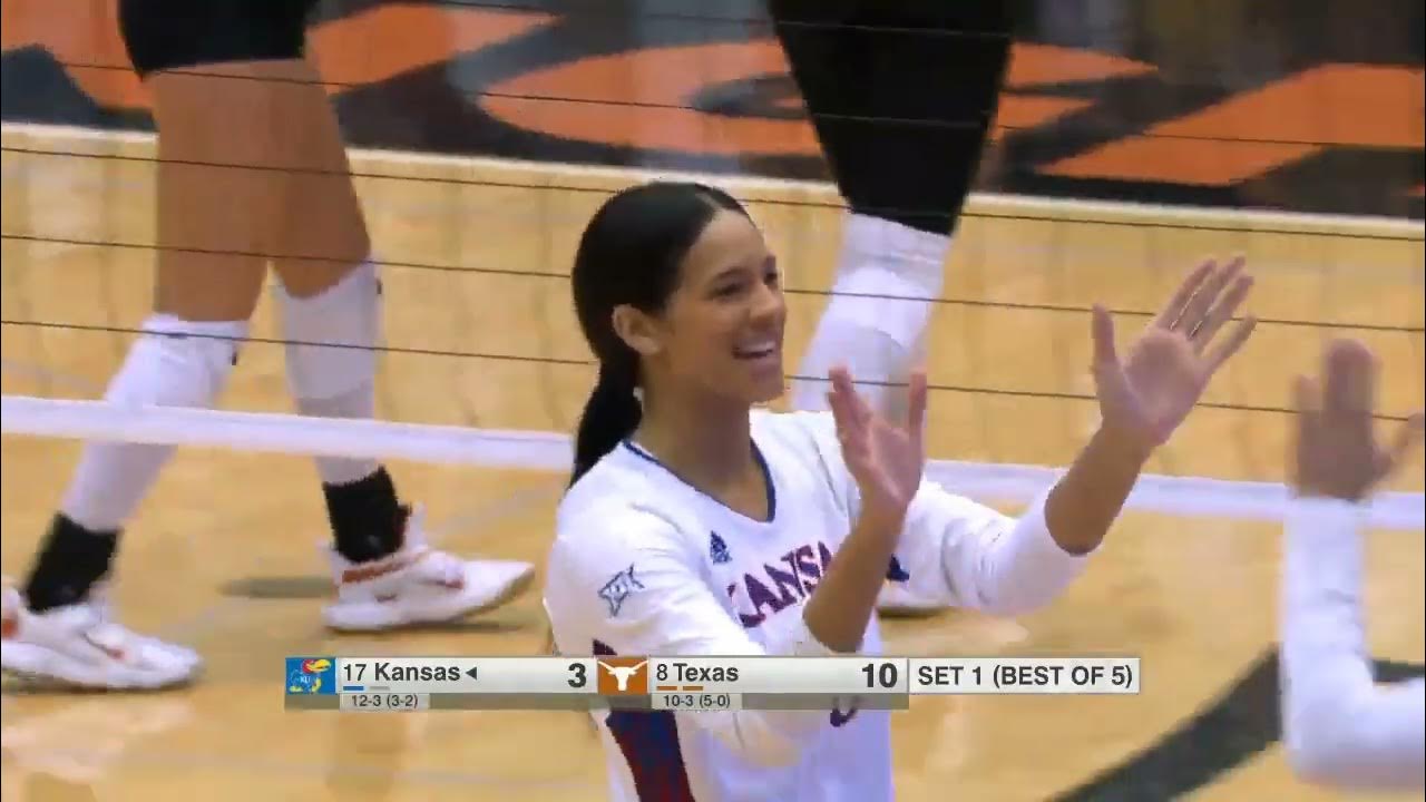 17 Kansas vs 8 Texas NCAA Women Volleyball Full Match 10/06/2023