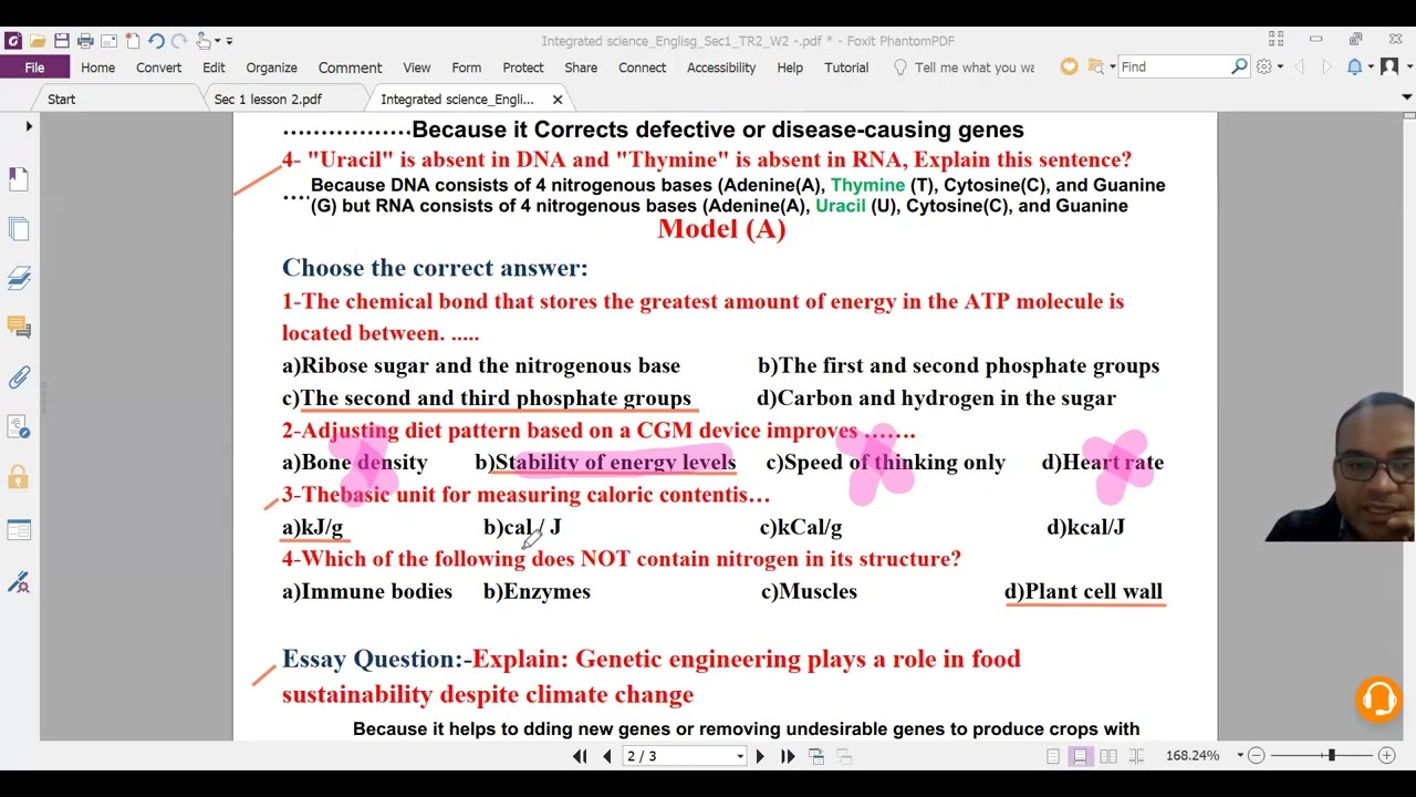 Sec 1 -Assessment 2 CH 1 L1 part 2 - Integrated Science
