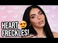 *HEART FRECKLES* (Obsessed!) Valentine&#39;s Day Glam Makeup Tutorial!