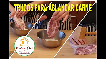 ¿Cómo se adoba la carne para que se ablande?