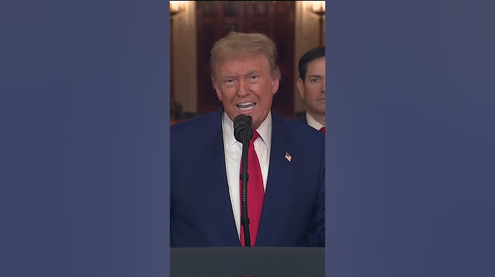 WATCH: President Donald Trump addresses nation after air strikes on Iran