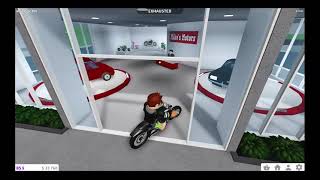 Riding my motorcycle in Bloxburg