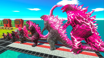 EVOLUTION of GODZILLA Supercharged New Empire Size Comparison VS Team GODZILLA 2014 Ice Frostbite