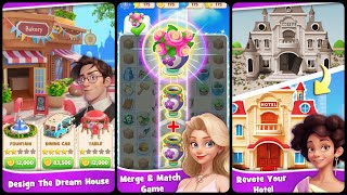 Merge & Match- Puzzle Hotel (Gameplay Android) screenshot 2