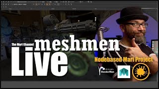 LIVE : Mari node based texturing| Renderman lookdev  | Meshmen Live stream ( EPISODE 3) Wealth